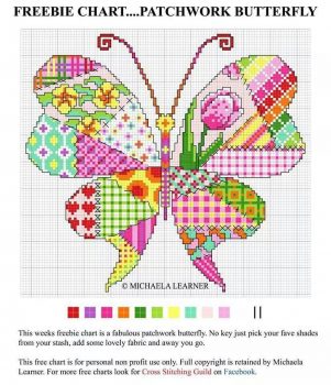 Borboleta Patchwork Retalhos 3
