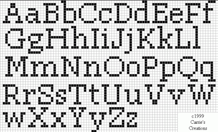 Monograma Alfabeto Pequenos BordadoPontoCruz com 01