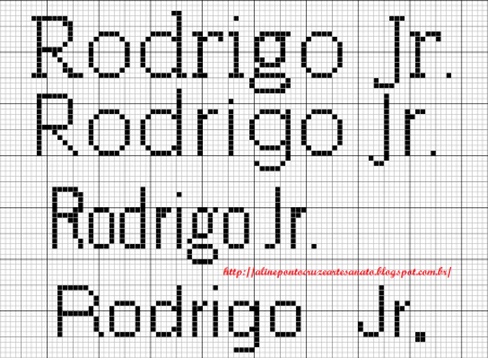 nome Rodrigo BordadoPontoCruz com 06