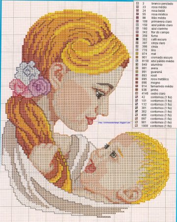 Coleção Dia das Mães BordadoPontoCruz com 15