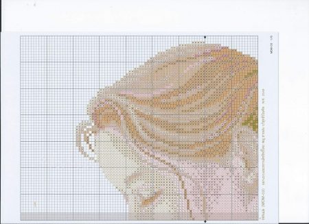 Quadro Mãe segurando Bebê Delicado BordadoPontoCruz 02