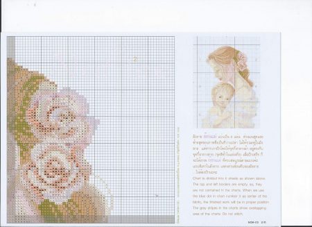 Quadro Mãe segurando Bebê Delicado BordadoPontoCruz 03