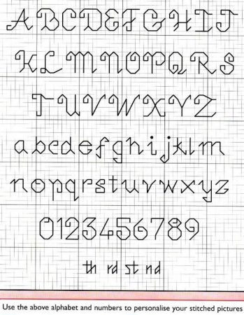 Monograma Alfabeto Pequenos BordadoPontoCruz com 57