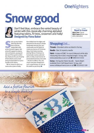 Alfabeto Natal Neve Azul BordadoPontoCruz 01