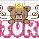 Gráfico para Quadro de Páscoa com Coelho e Flores