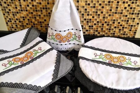 Capa para Tabuleiro BordadoPontoCruz 10