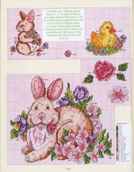 Coelho ponto cruz pascoa BordadoPontoCruz 02