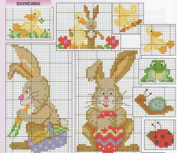 Coelho ponto cruz pascoa BordadoPontoCruz 08