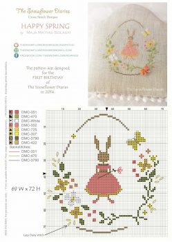 Coelho ponto cruz pascoa BordadoPontoCruz 09