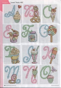 Monograma Alfabeto Doces BordadoPontoCruz 02a