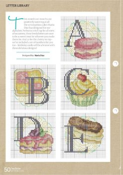 Monograma Alfabeto Doces BordadoPontoCruz 03a