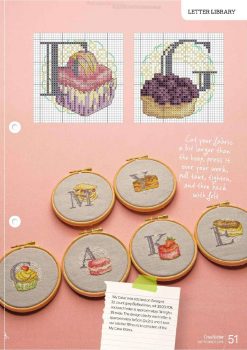 Monograma Alfabeto Doces BordadoPontoCruz 03b